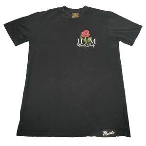 Hasta Muerte T-Shirt Mens Large Hustle Daily Roses Respected By All 2-Sided